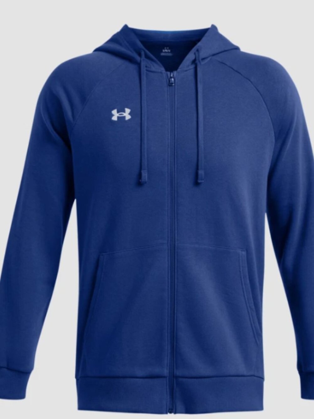 NEW Under Armour Men's Rival Fleece Full-Zip Hoodie - XL Tech Blue
